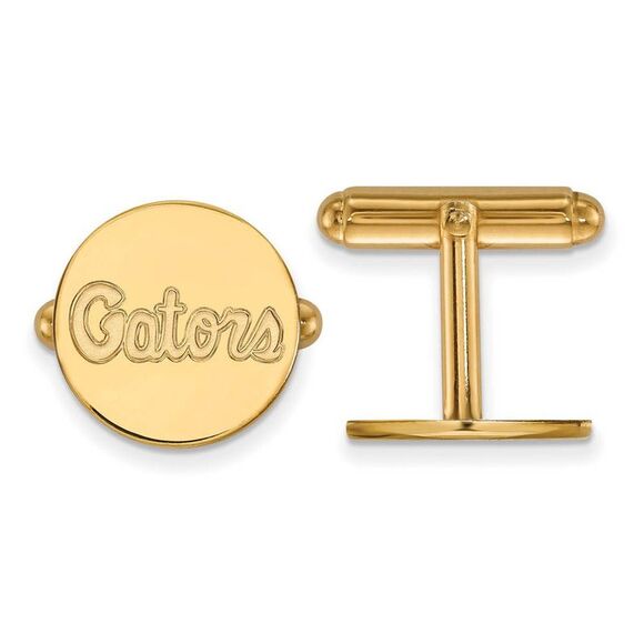 14k Gold Plated Silver University of Florida Cuff Links